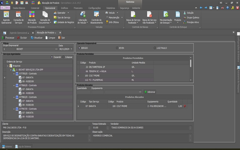 Alocação de Produtos