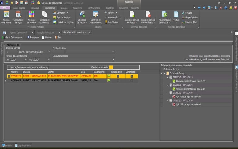 Geração de Documentos